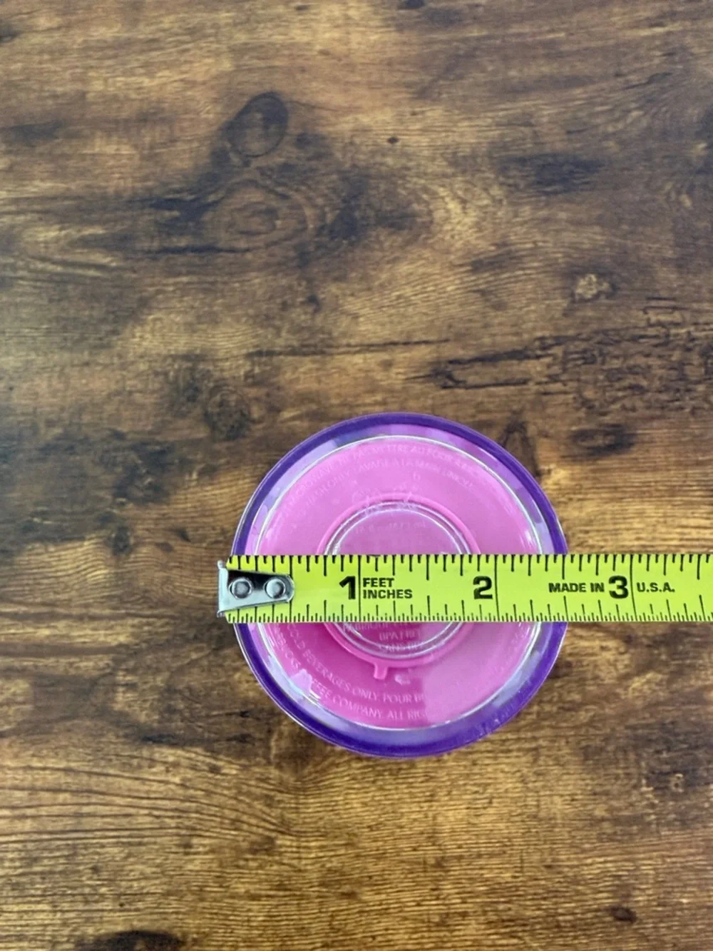 NWT Starbucks Pink Floral Tumbler with Blue Lid and Hot Pink Straw, 14 Oz
